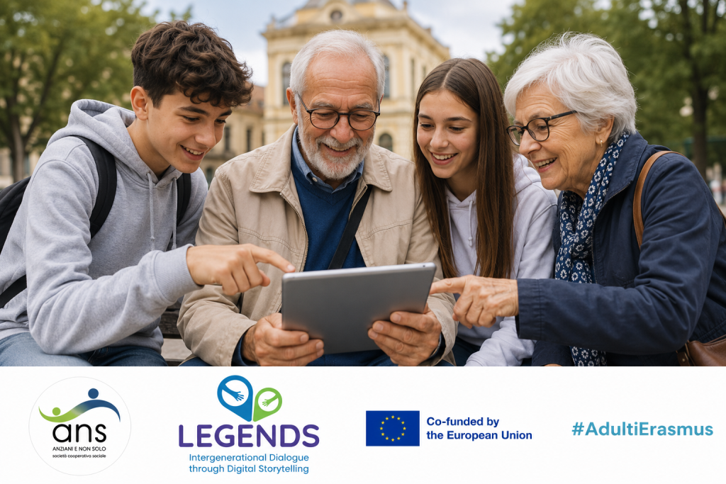 Il progetto LEGENDS compie un nuovo passo avanti con la pubblicazione della sua prima newsletter, che racconta i risultati raggiunti nei primi mesi di lavoro e anticipa le attività che coinvolgeranno giovani e persone anziane nei prossimi mesi.